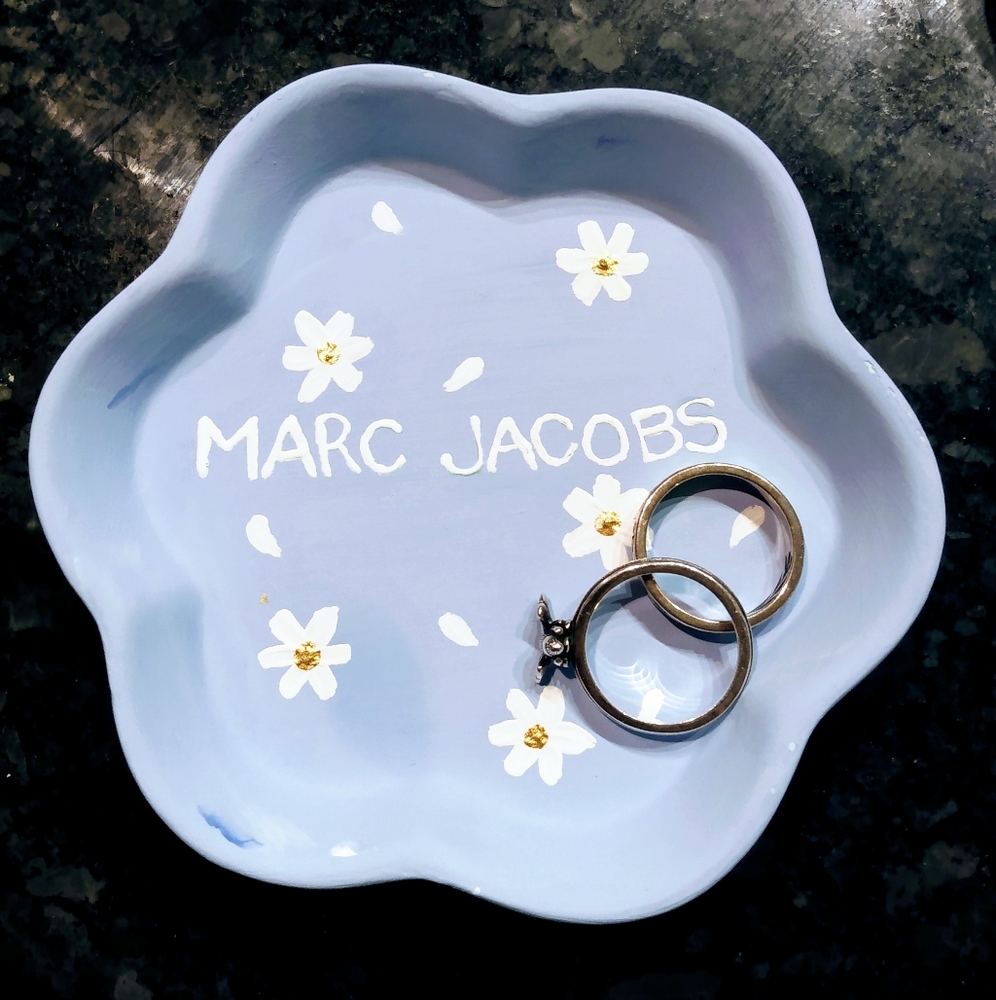 Handpainted Marc Jacob's jewelry plate